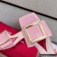 Roger Vivier Heel 4.5cm Love Metal Buckle Mules in Patent Leather Pink
