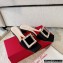 Roger Vivier Heel 4.5cm Love Rhinestone Buckle Mules Satin Black