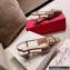 Roger Vivier Heel 4.5cm Belle Vivier Metal Buckle Slingback Pumps in Patent Leather Beige