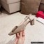 Roger Vivier Heel 4.5cm Belle Vivier Metal Buckle Slingback Pumps in Patent Leather Beige