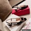 Roger Vivier Heel 4.5cm Belle Vivier Metal Buckle Slingback Pumps in Patent Leather Black