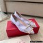 Roger Vivier Heel 4.5cm Strass Buckle Pumps in Satin Lilac