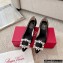 Roger Vivier Heel 4.5cm Strass Buckle Pumps in Satin Black