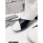 Balenciaga Heel 5cm Sock Bootie in smooth calfskin and recycled knit White 2022