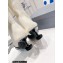 Balenciaga Heel 5cm Sock Bootie in smooth calfskin and recycled knit Creamy 2022