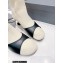 Balenciaga Heel 5cm Sock Bootie in smooth calfskin and recycled knit Creamy 2022
