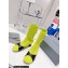 Balenciaga Heel 5cm Sock Bootie in smooth calfskin and recycled knit Yellow 2022