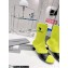 Balenciaga Heel 5cm Sock Bootie in smooth calfskin and recycled knit Yellow 2022