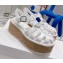 Prada Rubber wedge platform sandals White 2022