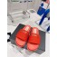 Chanel Logo Checked wool fabric Mules Red 2022