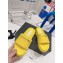 Chanel Logo Checked wool fabric Mules Yellow 2022