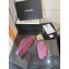 Chanel CC Logo Calfskin and Suede Calfskin Mules G38648 Purple 2022