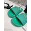 Chanel Logo Checked wool fabric Mules Green 2022