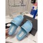Chanel Logo Checked wool fabric Mules Light Blue 2022