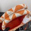 Prada Symbole jacquard fabric Large handbag 1BA356 Orange 2022