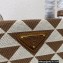Prada Symbole jacquard fabric Large handbag 1BA356 Brown 2022
