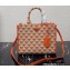 Prada Symbole jacquard fabric Small handbag 1BA354 Orange 2022