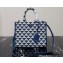 Prada Symbole jacquard fabric Small handbag 1BA354 Blue 2022