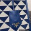 Prada Symbole jacquard fabric Small handbag 1BA354 Blue 2022