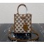 Prada Symbole jacquard fabric micro bag 1BA355 Brown 2022