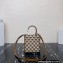 Prada Symbole jacquard fabric micro bag 1BA355 Brown 2022