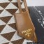 Prada Symbole jacquard fabric micro bag 1BA355 Brown 2022