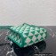 Prada Symbole jacquard fabric micro bag 1BA355 Green 2022