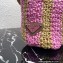 Prada Small raffia tote bag 1BG422 Pink 2022
