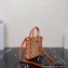 Prada Symbole jacquard fabric micro bag 1BA355 Orange 2022