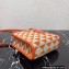 Prada Symbole jacquard fabric micro bag 1BA355 Orange 2022