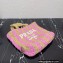 Prada Small raffia tote bag 1BG422 Pink 2022