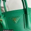Prada Double Saffiano leather mini bag 1BG443 Green 2022