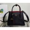 Prada Double Saffiano leather mini bag 1BG443 Black 2022