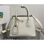 Prada Double Saffiano leather mini bag 1BG443 White 2022
