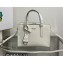 Prada Re-Edition 1995 brushed-leather mini handbag 1BA357 White 2022