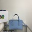 Prada Re-Edition 1995 brushed-leather mini handbag 1BA357 Blue 2022