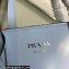 Prada Re-Edition 1995 brushed-leather mini handbag 1BA357 Blue 2022