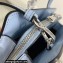 Prada Re-Edition 1995 brushed-leather mini handbag 1BA357 Blue 2022