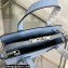 Prada Re-Edition 1995 brushed-leather mini handbag 1BA357 Blue 2022