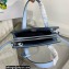 Prada Re-Edition 1995 brushed-leather mini handbag 1BA357 Blue 2022