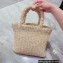 Cheap Sale Prada Small raffia tote bag Creamy 2022