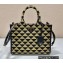Prada Symbole jacquard fabric Small handbag 1BA354 Black/Beige 2022