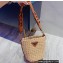 Cheap Sale Prada raffia Shoulder bag Creamy 2022