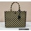 Prada Symbole jacquard fabric Large handbag 1BA356 Black/Beige 2022