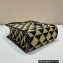 Prada Symbole jacquard fabric micro bag 1BA355 Black/Beige 2022