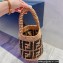 Cheap Sale Fendi raffia Mini bag 2022