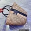 Cheap Sale Celine raffia Tote bag Beige/Black 2022