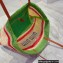Cheap Sale Miu Miu raffia Tote bag Green/Beige 2022