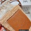 Cheap Sale Loewe Cylinder Pocket bag in raffia and calfskin 2022