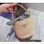 Cheap Sale Prada raffia Bucket bag Creamy 2022